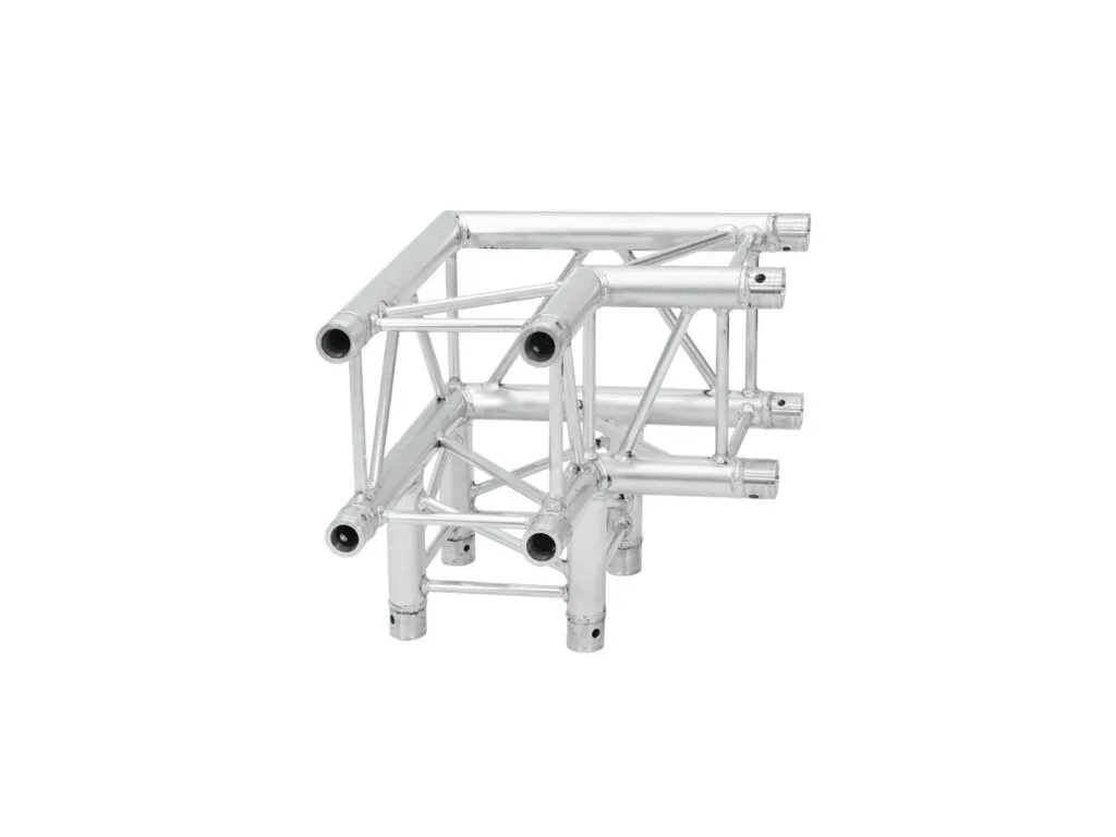 Aluminium-Traversenecke für Bühnenbau und Lichteffekte bei Events.