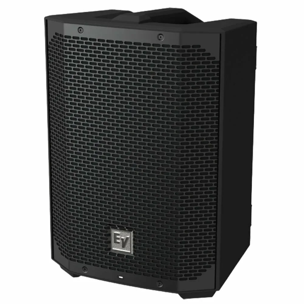 EV Lautsprecher, schwarz, mit Gitterfront, für Beschallung und Sound-Anwendungen geeignet.